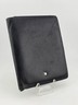 Vintage Montblanc Black Leather Bifold Wallet 14 Cc Slots. Made in Italy Snowcap