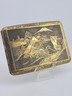 Antique Japanese Komai Damascene Mixed Metal Cigarette Case with Mount Fuji