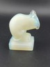 RARE SIGNED SABINO FRANCE "SOURIS" MOUSE ART DECO OPALESCENT GLASS CAR MASCOT