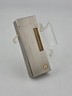 Rare Vintage Dunhill Coral Gas Lighter D Logo Silver Gold No Box Very Good Cond.