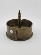 Rare Antique WW2 TRENCH ART Japanese Shell Casing Brass Ashtray W Bullet Design.