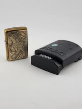 Rare Vintage 1996 Brass Zippo Lighter Soaring Bald Eagle H Patriot USA XII