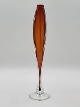 Tom Anderson Glasshouse Studio Seattle Art Glass Pedestal Bud Vase Signed. 14 In