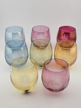 Rare Set Of 8 Austrian cordial glasses by Kisslinger Rattenberg Kristallglas.