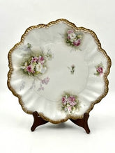 Antique A Lantenier Limoges France Hand Painted Porcelain Plate Scalloped Edge