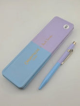 Caran d'Ache Paul Smith Discontinued 849 Ballpoint Pen Slate Baby Blue & Purple