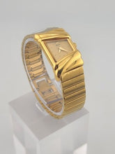 Rare Vintage Seiko Rivoli Trapezoid Asymmetrical Gold Tone Ladies Watch Elegant