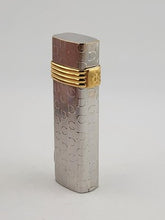 Vintage Christian Dior Lighter Swiss Made CD Logo Silver and Gold Plated. Works.