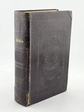 Rare Antique 1864 Oxford Holy Bible Victorian Embossed Leather Bound King James.