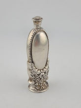 Rare Antique 19th C Victorian Ornate Repousse Sterling Silver Scent Snuff Bottle