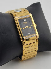 Vintage Citizen Women's EW9342-54E Eco-Drive Gold-Tone Diamond Watch #155. Works