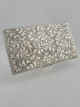 Amazing Antique European 800 Silver Cigarette Case Deep Hand Engraving 203 g.