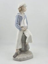Lladro 4810 Seated Sailor Boy with Yacht Salvador Furio Figurine Glossy
