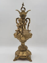 Vintage Italian Mid Century XL Brass Putto Putti Cherub Sculpture Rococo Style