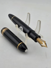 Montblanc 149 Fountain Pen, Tri-color 18C Broad Nib, late 1960s-Exc Condition