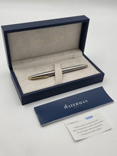 Vintage Waterman Paris France Fountain Pen 18K 750 Gold Nib Box Papers