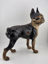 Rare Antique Hubley C 1915 Cast Iron Boston Terrier Door Stop Original Paint
