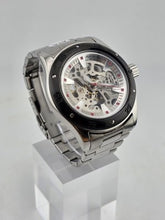 Akribos XXIV Men AK477BK Skeleton Stainless Steel Automatic 44mm Watch. Works