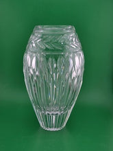 Faberge Monplaisir Crystal Vase Discontinued Laurel Band Diamond Dsgn. Signed 8”