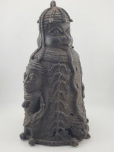 Vtg 1930's West African Bronze Ceremonial Bell Benin Yoruba Style Hand Cast 9in