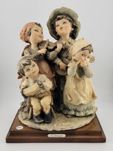 Vintage Giuseppe Armani LE Capodimonte Sculpture, 4 Children Playing Instruments
