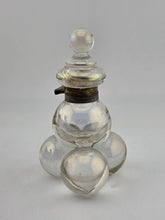 Antique 19th C Iridescent Glass Soap Bubble Inkwell Victorian Bohemia Harrach.