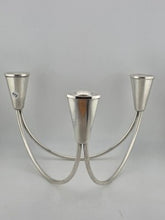 DUCHIN CREATION STERLING SILVER 3 ARM TRIPLE CANDLE HOLDER MID CENTURY MODERN