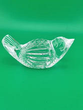 Vintage Waterford Crystal Bird Wren Sparrow Figurine Paperweight Made in Ireland