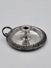 Rare Antique S. Kirk & Son Sterling Silver Repousse Chamberstick Candle Holder