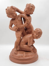 French Terracotta Group of Cherubs After Clodion Bacchanal (1738–1814). 19 Inch.