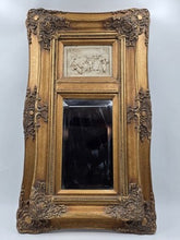 Rare Antique 19th C Enrico Braga Tondo Relief Mirror W Perfugium Regibus Coin