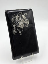 Antique C1930 Chinese Foochow Lacquer Cigarette Case Shen Shao A Lang Kee Dragon