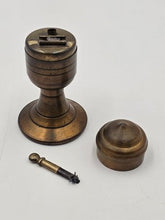 RARE COLLECTIBLE ANTIQUE 1920 'MOKO' DRGM BRASS PETROL TABLE LIGHTER, GERMANY