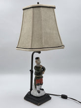 Antique 1940's Monkey Bellhop Figural Table Lamp Mid Century Ceramic Butler Lamp
