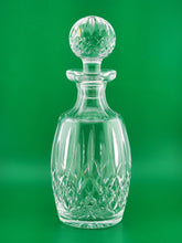 Waterford Signed Lismore Cut Crystal Spirit Decanter w Ball Stopper 10 5/8''