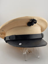 Original WWII USMC Marine Corps Officer Summer Visor Hat W/ EGA Emblem.