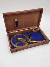 Rare 6" single arm protractor by Tamaya, Japan W Original Wooden Case & 12x Loop