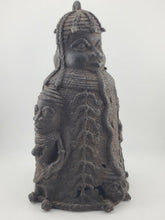 Vtg 1930's West African Bronze Ceremonial Bell Benin Yoruba Style Hand Cast 9in