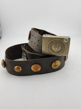 Antique Original WWI Imperial German "Hate Belt" with Buttons & Buckle. 34 inch