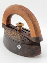 Rare Antique Mrs. Potts No. 1 Sad Iron with Removable Wood Handle. Complete.
