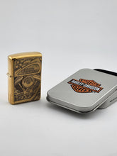 Unfired 1999 Harley Davidson Brass Twin Eighty Cubic Inches Engine Zippo Lighter