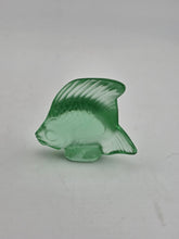 Vintage Lalique France Mint Green Crystal Fish Sculpture 2" Signed Mint Cond.