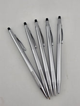 SET Of 5 GORGEOUS HIGH QUALITY SLIM CROSS POLISHED SILVER PENS AND PENCILS. READ