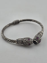 925 Sterling Silver Handmade Tribal Kada Bangle Bracelet Unisex Vintage