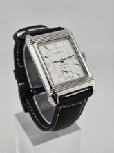 Vtg German Made Jean Muller Reverso Mechanical Dual Dial Flip Case Watch. Runs.