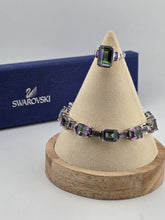 Mystic Topaz Rainbow Tennis Bracelet & Matching Ring. Sterling Silver 925.