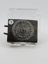 WW1 WWI Original Germany ''Got Mit Uns'' Brass Belt Buckle
