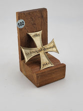 127941, Landwehrkreuz to Landwehr Chako, circa 1880, gilded metal cross