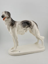Rare Antique Original German porcelain Borzoi dog figurine 1928. by R. Steiner