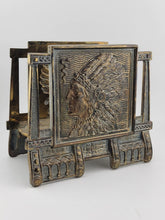 Rare Antique Judd Mfg Co Indian Chief Cast Iron Letter /Napkin Holder #6701